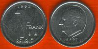  Belgija 1 frank 1997 km#188 Belgie UNC/UNC- 