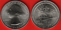  JAV 1/4 dollar 2013 D "Fort McHenry" UNC 