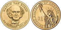  JAV 1 dollar 2008 P "Martin Van Buren" UNC 
