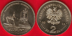  Lenkija 2 zlote 2013 "Laivas Lublin" UNC 