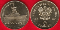  Lenkija 2 zlote 2013 "Laivas Pulaski" UNC 