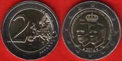  Liuksemburgas 2 euro 2014 "Grand Duke Jean" UNC 