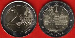  Vokietija 2 euro 2010 A "Bremen" UNC 