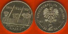  Lenkija 2 zlote 2011 "Silesian Uprisings" UNC 