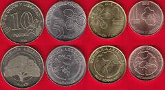  Argentina 4 mon. rink. 1-10 pesos 2017-18 UNC 