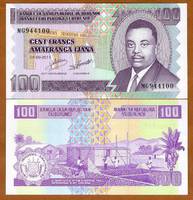  Burundis 100 Francs 2011m. P37 UNC 