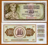  Jugoslavija 10 Dinara 1978m. P87a UNC 