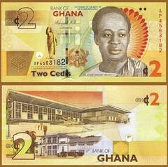  Gana 2 Cedis 2017m. P37 UNC 