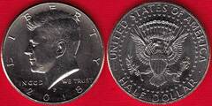  JAV 1/2 dollar 2018 P "Kennedy" UNC 