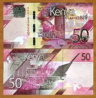  Kenija 50 Shillings 2019m. P-NEW UNC 