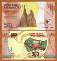  Madagaskaras 500 Ariary 2017m. P-99 UNC 