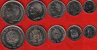  Venesuela 5 mon.rink. 25c.-5 bolivares 1989-90 UNC 