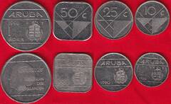  Aruba 4 mon. rink. 10 cents - 1 florin 1986-2019 