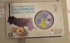  Italija 5 euro 2021 "Lambrusco, Tortellini" BU 