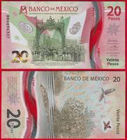  Meksika 20 pesos 2021 P-W132 Polymer UNC 
