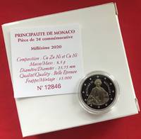  Monakas 2 euro 2020 "Honore III" PROOF 