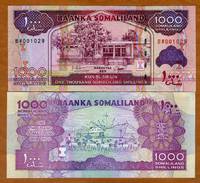  Somalilandas 1000 Shillingu 2015m. P20 UNC 