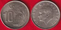  Turkija 10 bin lira 1994-01 km#1027 XF-AU 