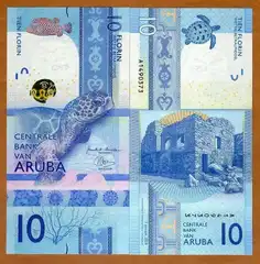  Aruba 10 Florin 2019m. P-21 UNC 