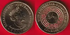  Australija 2 dollars 2020 "Olympic - Courage" UNC 