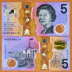  Australija 5 Dollars 2021m. P-62 UNC 
