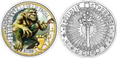  Austrija 3 euro 2025 "The Troll" Spalv. UNC 