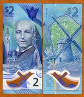  Barbadosas 2 Dollars 2022m. P80 UNC 