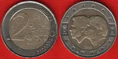  Belgija 2 euro 2005 "Economic Union" 