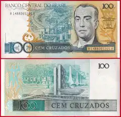  Brazilija 100 cruzados 1986-88 P-211b UNC 