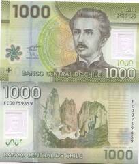  Čilė 1000 Pesos 2021m. P161 UNC 