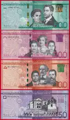  Dominikos Resp. 4 b.rin.: 50-500 pesos 2022-23 UNC 
