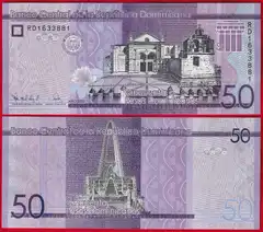  Dominikos Resp. 50 pesos 2023 P-189 UNC 