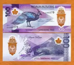  Filipinai 100 Piso 2024m. P-238 UNC 