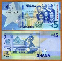  Gana 5 Cedis 2019m. P-W46 UNC 