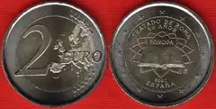  Ispanija 2 euro 2007 "TOR" UNC 