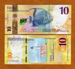  Kiurasao ir Sint Martenas 10 Guldenu 2025m. P1 UNC 