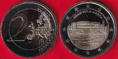  Kroatija 2 euro 2025 "City of Pula - Arena" UNC 