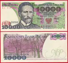  Lenkija 10000 zlotych 1988 P-151b UNC 