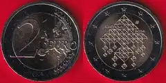  Lietuva 2 euro 2024 "Šiaudiniai sodai" UNC 