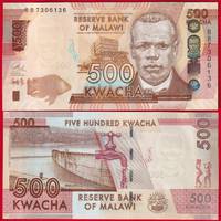  Malavis 500 kwacha 2014 P-66 UNC 