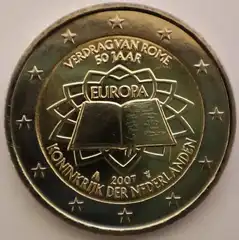  Nyderlandai 2 euro 2007 "TOR" UNC 