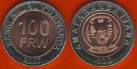  Ruanda 100 francs 2007 Bimetalinė 