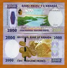  Ruanda 2000 Franks 2024m. P44 Unc 