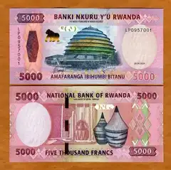  Ruanda 5000 Francs 2024m. P-45 UNC 