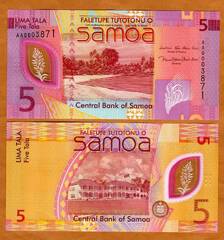  Samoa 5 Tala 2023m. P47 Unc 