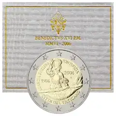  Vatikanas 2 euro 2006 "Swiss Guard" UNC 