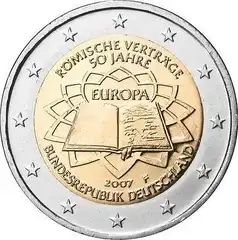  Vokietija 2 euro 2007 "TOR" UNC 