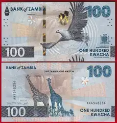  Zambija 100 kwacha 2024 (2025) P-65 UNC 