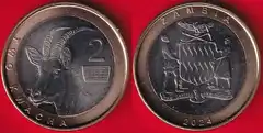  Zambija 2 kwacha 2024 BiM. UNC 