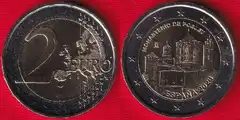  Ispanija 2 euro 2026 "Monastery of Poblet" UNC 
